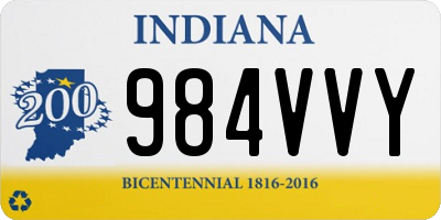 IN license plate 984VVY