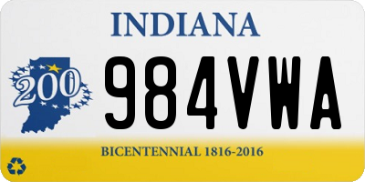 IN license plate 984VWA
