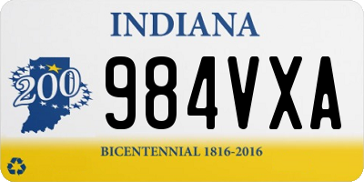 IN license plate 984VXA