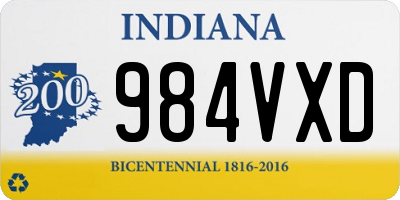 IN license plate 984VXD