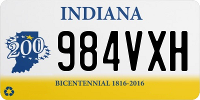 IN license plate 984VXH