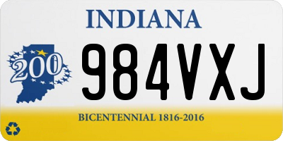 IN license plate 984VXJ