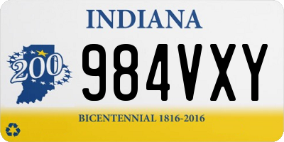 IN license plate 984VXY