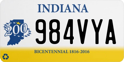 IN license plate 984VYA