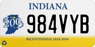 IN license plate 984VYB