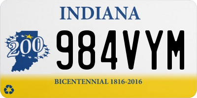 IN license plate 984VYM