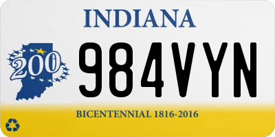 IN license plate 984VYN