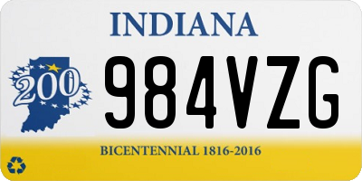 IN license plate 984VZG