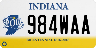 IN license plate 984WAA