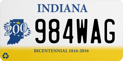 IN license plate 984WAG