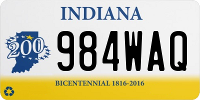 IN license plate 984WAQ