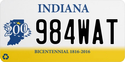 IN license plate 984WAT