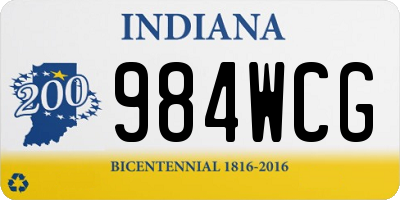 IN license plate 984WCG