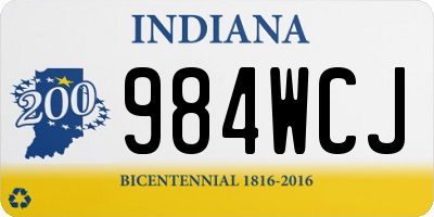 IN license plate 984WCJ