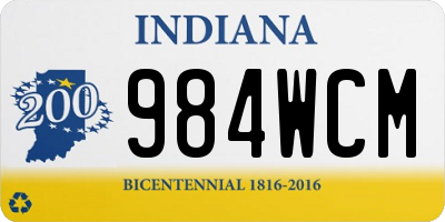 IN license plate 984WCM