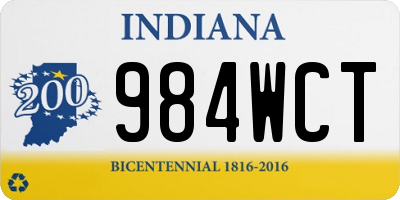 IN license plate 984WCT