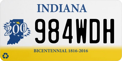 IN license plate 984WDH
