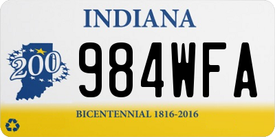 IN license plate 984WFA