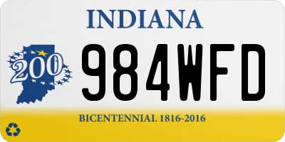 IN license plate 984WFD