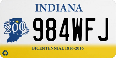 IN license plate 984WFJ