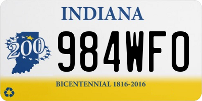 IN license plate 984WFO