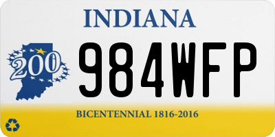 IN license plate 984WFP