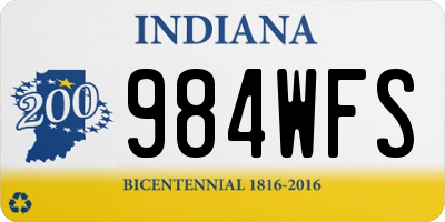 IN license plate 984WFS