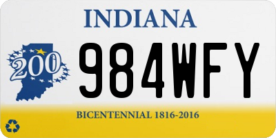 IN license plate 984WFY