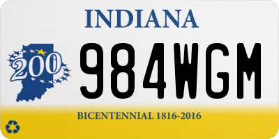 IN license plate 984WGM