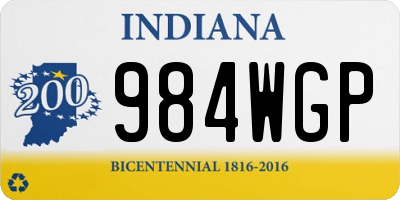 IN license plate 984WGP