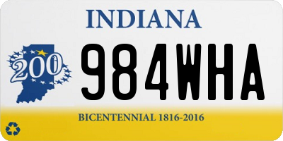 IN license plate 984WHA