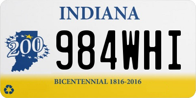 IN license plate 984WHI