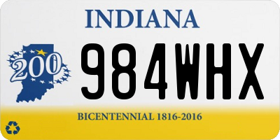 IN license plate 984WHX
