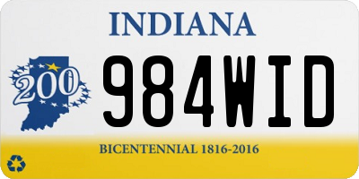 IN license plate 984WID