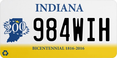 IN license plate 984WIH