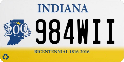 IN license plate 984WII