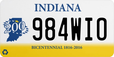 IN license plate 984WIO