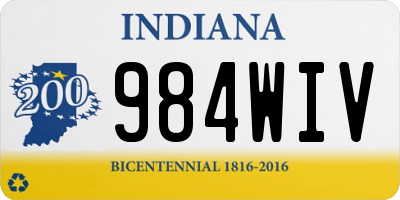 IN license plate 984WIV