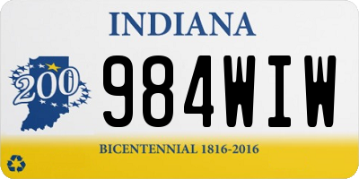 IN license plate 984WIW