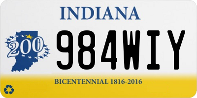 IN license plate 984WIY