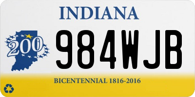 IN license plate 984WJB