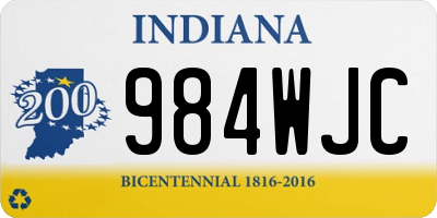 IN license plate 984WJC