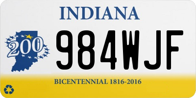 IN license plate 984WJF
