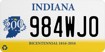 IN license plate 984WJO