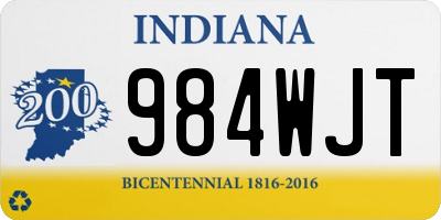 IN license plate 984WJT