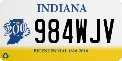 IN license plate 984WJV