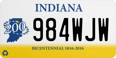 IN license plate 984WJW