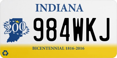 IN license plate 984WKJ