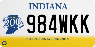 IN license plate 984WKK