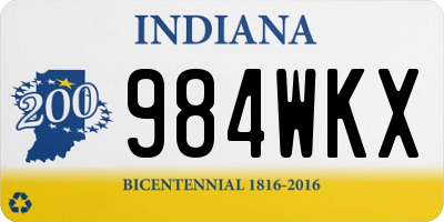 IN license plate 984WKX